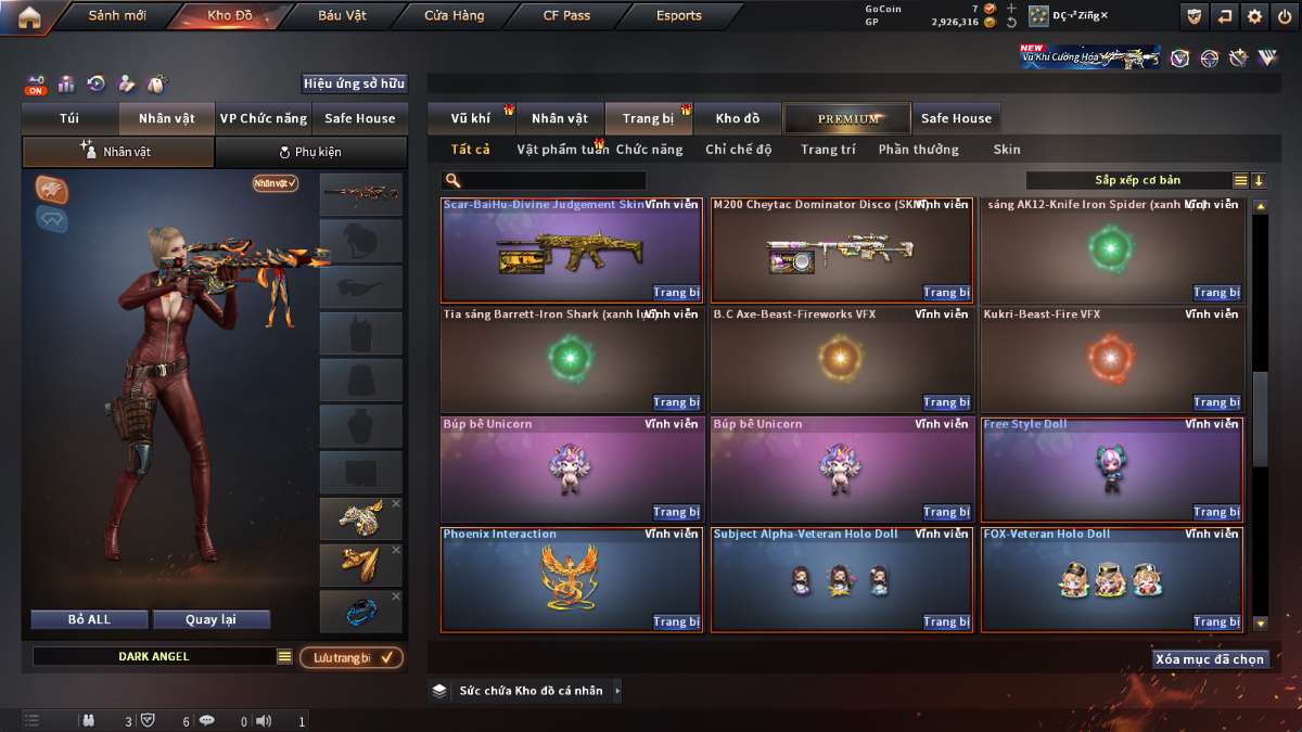 shop acc cf uy tin gia re
